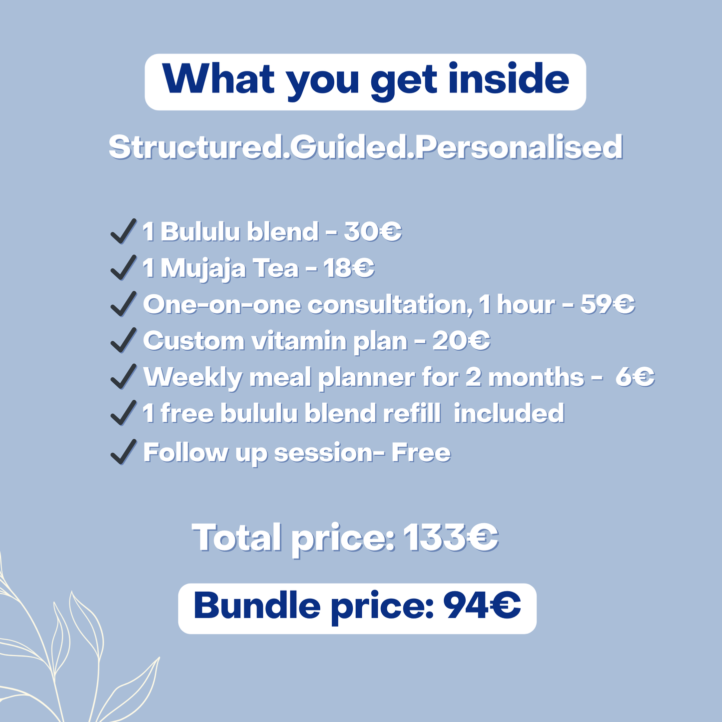 Paquete Bululu, hidratación íntima